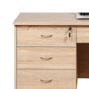 Sial Laptop Desk | 4 Drawers | 40’’ | Weathered White Brown Wood