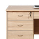 Sial Laptop Desk | 4 Drawers | 40’’ | Weathered White Brown Wood
