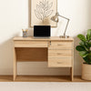 Sial Laptop Desk | 4 Drawers | 40" | Weathered White Brown Wood
