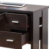 Laptop Desk | 3 Storage Drawers | 39’’ | Red Cocoa Brown Wood BM334393