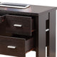 Laptop Desk | 3 Storage Drawers | 39’’ | Red Cocoa Brown Wood BM334393