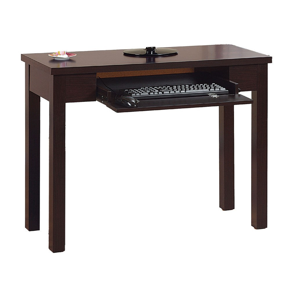 Computer Desk | Flip-Down Keyboard Drawer | 39" | Red Cocoa Brown