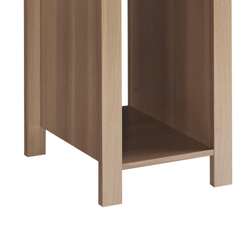 Akol Computer Desk | Keyboard Drawer and Storage | 39’’ | Dark Taupe