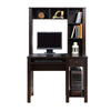 Akol Computer Desk with Hutch | Keyboard Drawer Storage | 63" | Black