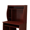 Niro Utility Desk Cart with Hutch | 7 Shelves | 53’’ Mahogany Brown