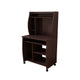 Niro Utility Desk Cart with Hutch | 7 Shelves | 53’’ Red Cocoa Brown