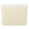 Zac Square Ottoman Footstool | Black | Cream Faux Sheepskin 19"