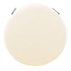 Joe Round Ottoman Footstool | Black Metal | Plush Cream Sherpa 28’’