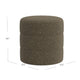 Sem Round Accent Ottoman | Dark Brown Channel Stitched Boucle 18’’ BM334426