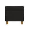 Pyp Square Storage Ottoman | 18" Chocolate Brown Velvet | Honey Wood