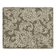Ishi Accent Storage Ottoman | 22" Brown White Classic Floral Print