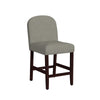 Aleo Counter Stool Chair | Gray Woven Fabric and Tapered Wood Legs