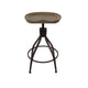 Counter Bar Stool | 26-30’’ Adjustable Height | Natural Brown Wood Seat BM334455