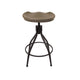 Counter Bar Stool | 26-30’’ Adjustable Height | Natural Brown Wood Seat BM334455