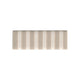 Fin Bench | Natural Brown Wood | Striped Tan Cream Polyester 48"