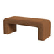Gus Bench | Curved Arch Design | Orange Channel Tufted Velvet 48’’
