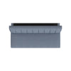 Ian Convertible Futon Sofa Bed | Adjustable Recliner Blue Woven Fabric