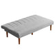 Ian Convertible Futon Sofa Bed | Adjustable Recliner Gray Woven Fabric