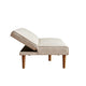 Ian Convertible Futon Sofa Bed | Adjustable Recliner | Woven Beige