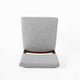 Dining Side Chair Set of 2 | Padded Open Back | Gray Woven Fabric BM334478