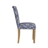 Jax Parsons Dining Chair Set of 2 | Blue Gray Floral Print Polyester