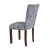 Jax Parsons Dining Chair Set of 2 | Blue Jacobean Print Polyester