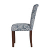 Jax Parsons Dining Chair Set of 2 | Blue Jacobean Print Polyester