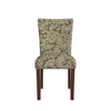 Jax Parsons Dining Chair Set of 2 | Brown Jacobean Print Polyester