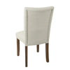 Jax Parsons Dining Chair Set of 2 | Walnut Legs | Gray Woven Polyester