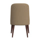 Guy Dining Chair with Dark Amber Tapered Legs | Brown Boucle Fabric BM334489