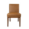 Jan Dining Chair with Espresso Wood Legs | Caramel Brown Faux Leather BM334490
