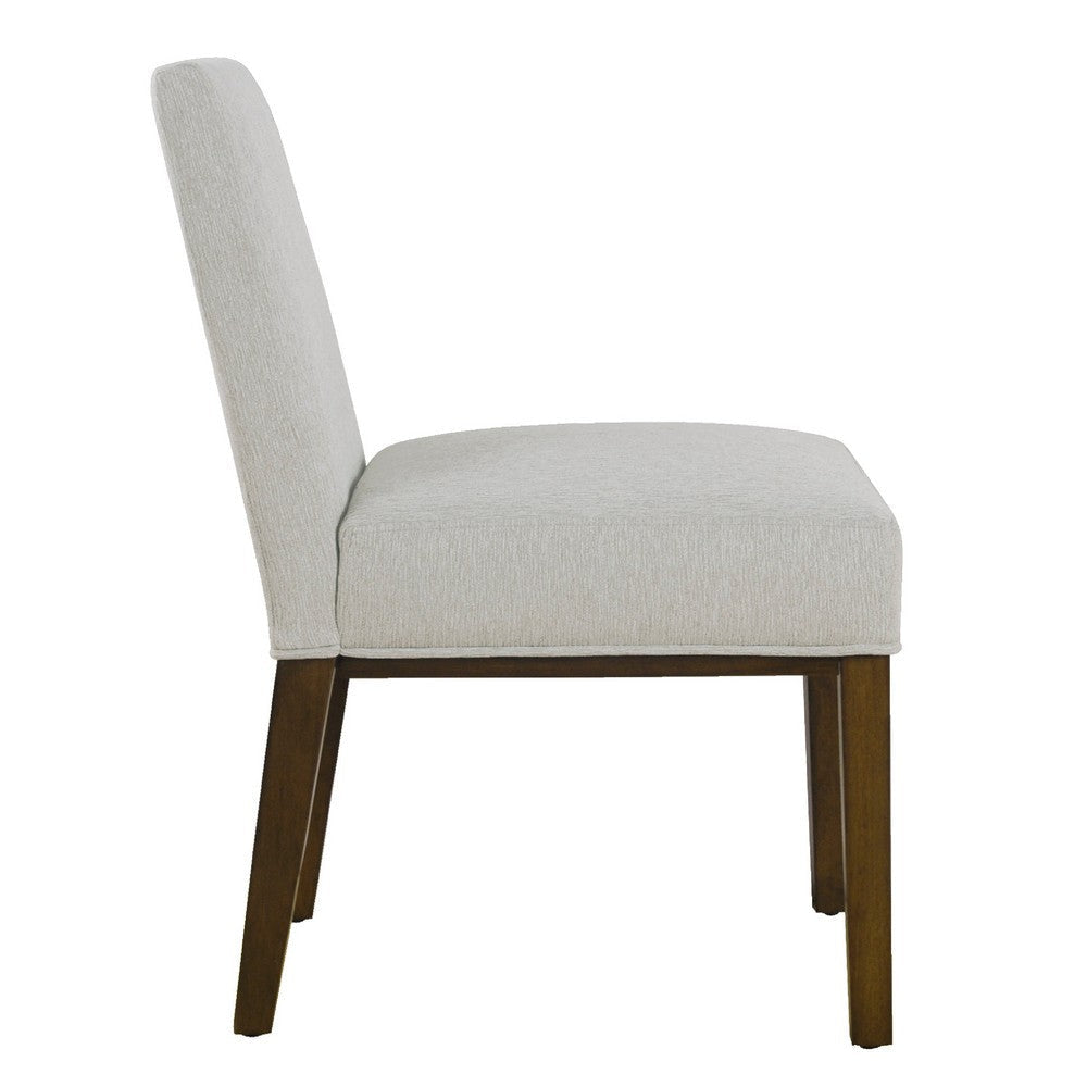 Jan Dining Chair with Espresso Wood Legs | Classic Gray Woven Fabric BM334492