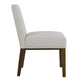 Jan Dining Chair with Espresso Wood Legs | Classic Gray Woven Fabric BM334492