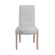 Jay Dining Chair Set of 2 | Light Gray Floral with Animal Motifs