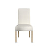 Jay Dining Chair Set of 2 | Scalloped Details | Cream White Woven