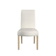 Jay Dining Chair Set of 2 | Scalloped Details | Cream White Woven