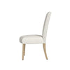 Jay Dining Chair Set of 2 | Scalloped Details | Cream White Woven