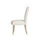 Jay Dining Chair Set of 2 | Scalloped Details | Cream White Woven