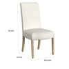 Jay Dining Chair Set of 2 | Scalloped Details | Cream White Woven