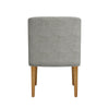 Kip Dining Chair with Honey Oak Wood Legs | Soft Gray Woven Fabric
