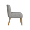 Kip Dining Chair with Honey Oak Wood Legs | Soft Gray Woven Fabric
