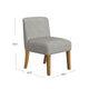 Kip Dining Chair with Honey Oak Wood Legs | Soft Gray Woven Fabric