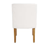 Kip Dining Chair with Honey Oak Wood Legs | Cream White Boucle Fabric BM334498