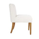 Kip Dining Chair with Honey Oak Wood Legs | Cream White Boucle Fabric BM334498