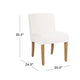 Kip Dining Chair with Honey Oak Wood Legs | Cream White Boucle Fabric BM334498