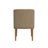 Kip Dining Chair with Honey Oak Wood Legs | Soft Brown Textured Boucle