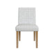 Kip Dining Chair | Honey Oak Wood | Cream Mini Grid Pattern Woven