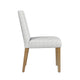 Kip Dining Chair | Honey Oak Wood | Cream Mini Grid Pattern Woven