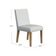 Kip Dining Chair | Honey Oak Wood | Cream Mini Grid Pattern Woven