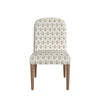 Mio Dining Chair with Rounded Back | Sage Paisley Medallion Fabric